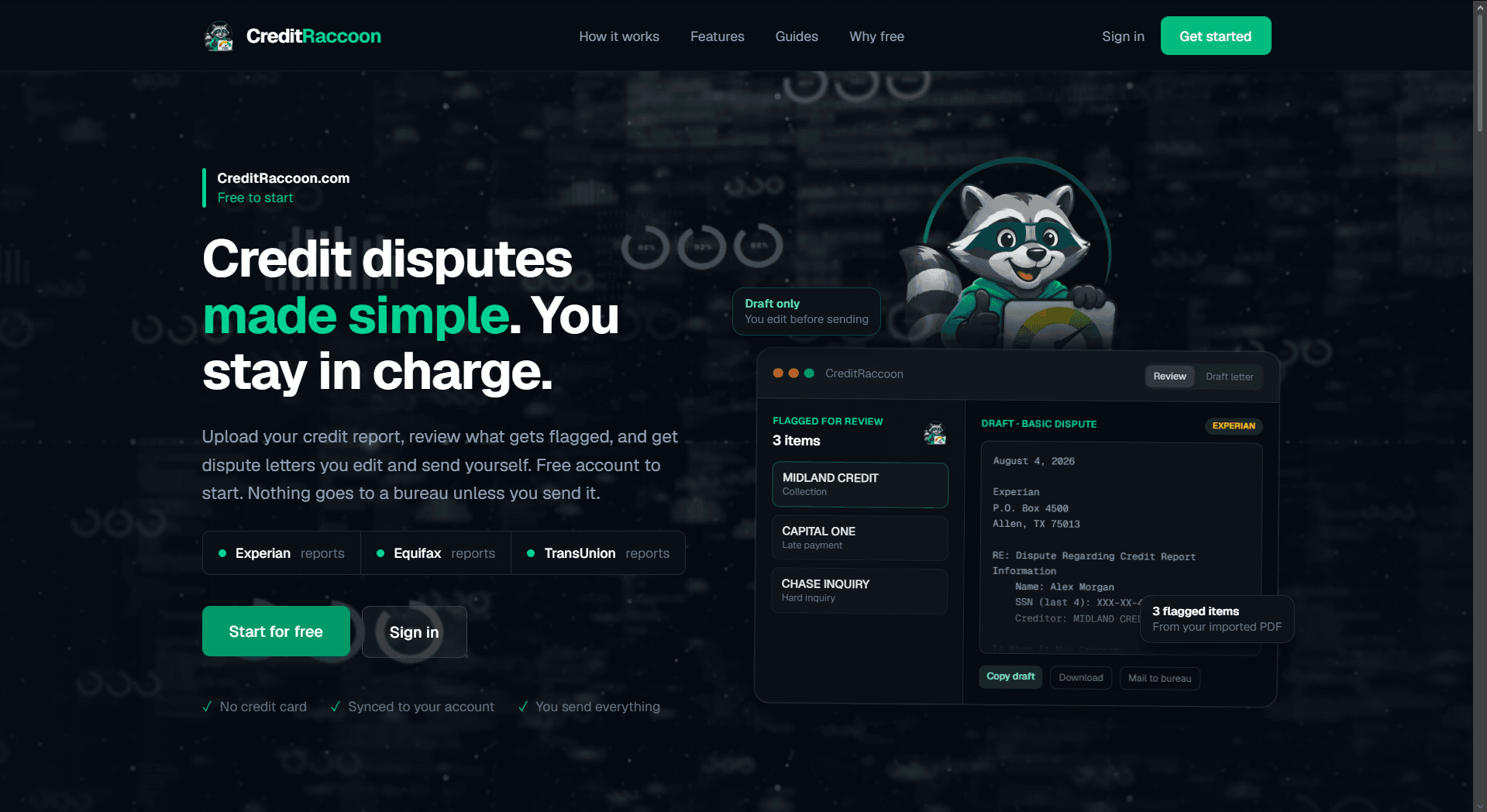 CreditRaccoon screenshot